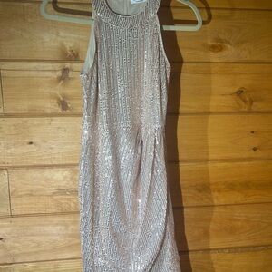 Gorgeous sequin peach Mini Dress. Never worn! Without tags.